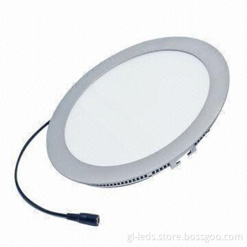 2012 New Round LED Panel Light with >75lm/W Luminous Efficacy and 120° Beam Angle